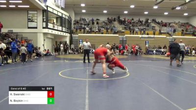 285 lbs Consi Of 8 #2 - Hogan Swenski, Ohio State vs Nick Boykin, Ohio State