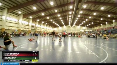 53 lbs Semifinal - Dylan DeCol, Uintah Wrestling vs Stephen Brock, Roy Wrestling Club