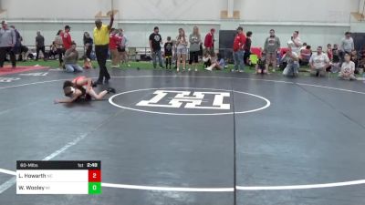 60-M lbs Quarterfinal - Liam Howarth, NC vs Waylon Wooley, MI