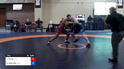 77 kg C-semis - Jesse Porter, NYAC vs Mason Manville, Nittany Lion Wrestling Club