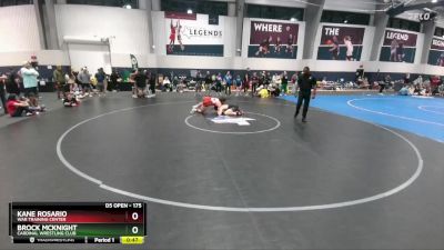 175 lbs Quarterfinal - Brock McKnight, Cardinal Wrestling Club vs Kane Rosario, WAR Training Center