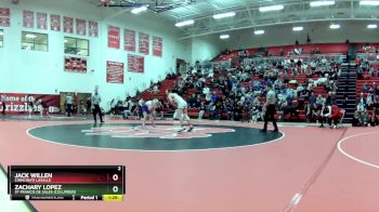 165 lbs 1st Place Match - Zachary Lopez, St Francis De Sales (Columbus) vs Jack Willen, Cinncinati LaSalle