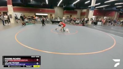 85-90 lbs Round 2 - Phoebe Richers, Gracie Barra Westchase Wrestling Club vs Lillian McHam, Omada Kitrinos Wrestling Club