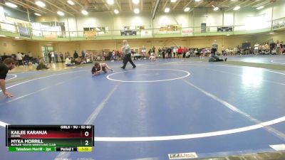 52-60 lbs Round 4 - Myka Morrill, Butler Youth Wrestling Club vs Kailee Karanja, Ozark