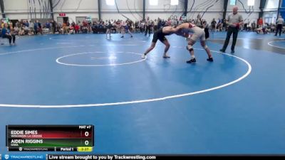 Elite 174 lbs Champ. Round 1 - Aiden Riggins, Iowa vs Eddie Simes, Wisconsin-La Crosse