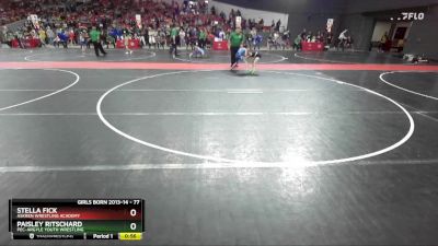 77 lbs Cons. Round 4 - Paisley Ritschard, Pec-Argyle Youth Wrestling vs Stella Fick, Askren Wrestling Academy