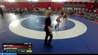 152 lbs Quarterfinal - Brett Back, WI vs Brendan Howes, MN