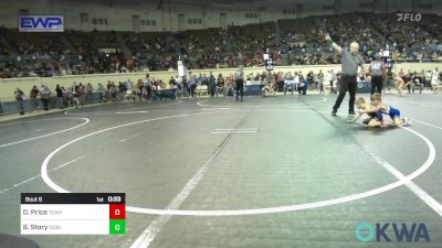 46 lbs Round Of 32 - Drew Price, Team Tulsa Wrestling Club vs Bentley Story, Noble Takedown Club