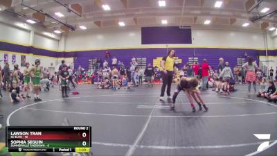 60 lbs Round 2 (6 Team) - Lawson Tran, KC Elite vs Sophia Seguin, Summerville Takedown