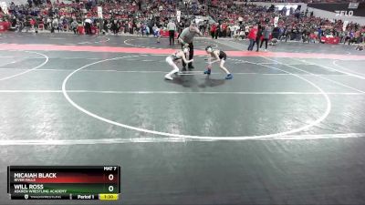 85 lbs Cons. Round 2 - Will Ross, Askren Wrestling Academy vs Micaiah Black, River Falls