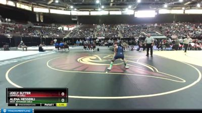 G 100 lbs Quarterfinal - Joely Slyter, Lewiston Girls vs Alena Messerli, West Jefferson Girls