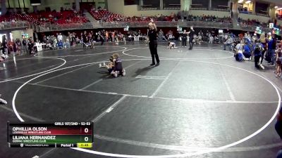 52-53 lbs 3rd Place Match - Liliana Hernandez, Gering Wrestling Club vs Ophillia Olson, Louisville Wrestling Club