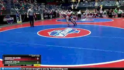 2A-144 lbs Quarterfinal - Jansen Kilgore, Dodge County vs Carson Collis, Fannin County HS