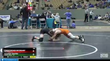 126 lbs 2nd Wrestleback (8 Team) - Christopher McCreary, Tullahoma vs Hunter Gentry, Pigeon Forge