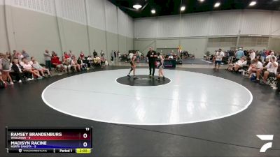 110 lbs Round 3 (6 Team) - Ramsey Brandenburg, Wisconsin vs Madisyn Racine, North Dakota