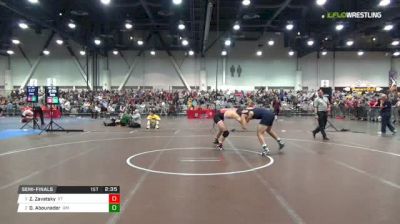 184 lbs Semifinal - Zack Zavatsky, Virginia Tech vs Domenic Abounader, University Of Michigan