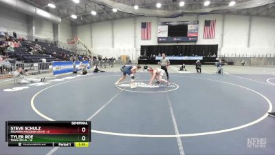 145 lbs Semifinals (4 Team) - Tyler Roe, Tioga Sr HS vs Steve Schulz, Palmyra Macedon Sr HS