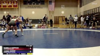 130 lbs 1st Place Match - Cassia Zammit, Presbyterian College vs Isabella Hoffman, Emmanuel College