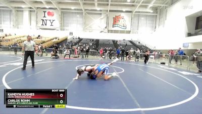160 lbs Cons. Round 5 - Carlos Rohm, Harlem Jets Wrestling Club vs Kamdyn Hughes, Celtic Wrestling Club