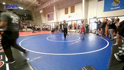 105 lbs Semifinal - Tripp Gruenwald, Collinsville Cardinal Youth Wrestling vs Liam Newton, Team Tulsa Wrestling Club