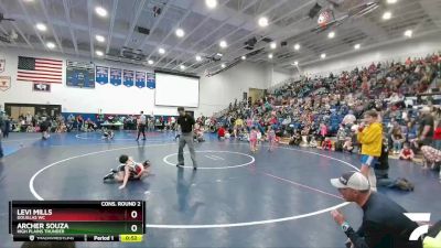 53 lbs Cons. Round 2 - Levi Mills, Douglas WC vs Archer Souza, High Plains Thunder