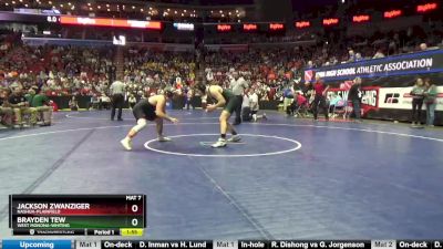 1A-220 lbs Champ. Round 1 - Brayden Tew, West Monona-Whiting vs Jackson Zwanziger, Nashua-Plainfield