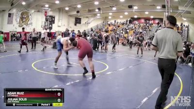 195 lbs Quarterfinal - Adam Ruiz, La Canada vs Julian Solis, San Marino