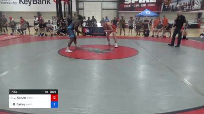 79 kg Consi Of 32 #2 - Jonathan Kervin, Warrior Regional Training Center vs Bilal Bailey, Harvey Twisters WC