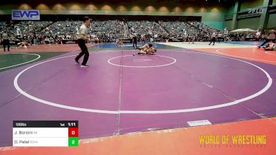 135 lbs Round Of 64 - Jaden Borsini, Nevada Elite vs Daksh Patel, Royalty Wrestling Club