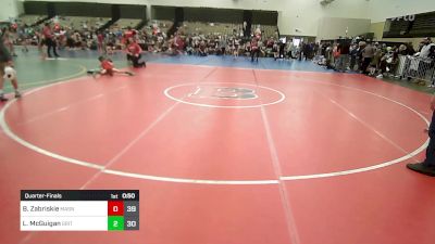 85 lbs Quarterfinal - Brady Zabriskie, Mat Assassins vs Liam McGuigan, Grit Mat Club