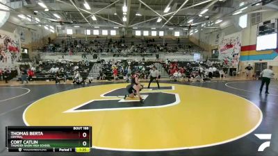 195 lbs Semifinal - Thomas Berta, Central vs Cort Catlin, Thunder Basin High School