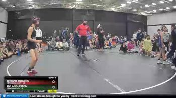 75 lbs Ryland Aston, Team Bear Red vs Bryant Rogers, Team Bear Navy