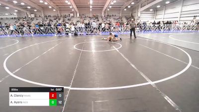 85 lbs Rr Rnd 1 - Ayden Clancy, RedNose Wrestling School - MS vs AJ Ayers, Patriot USA Wrestling Club