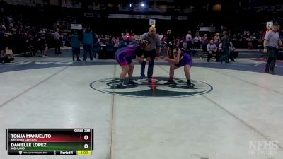 Girls 235 lbs Cons. Round 3 - Danielle Lopez, Highland vs Tonja Manuelito, Kirtland Central