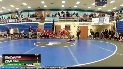 75 lbs Semis (4 Team) - Sebastian Stilts, New Palestine vs Samuel Rioux, Avon