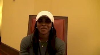Blessing Okagbare before the 2010 Bowerman Award