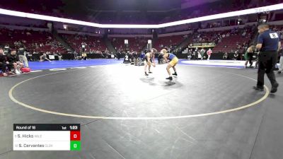 120 lbs Round Of 16 - Slater Hicks, Valencia vs Simon Cervantes, Clovis