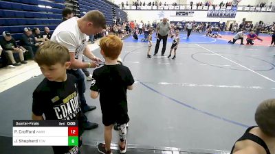 46 lbs Quarterfinal - Quinn Horne, Springdale Youth Wrestling Club vs Beckett Steele, Fayetteville Youth Wrestling Club