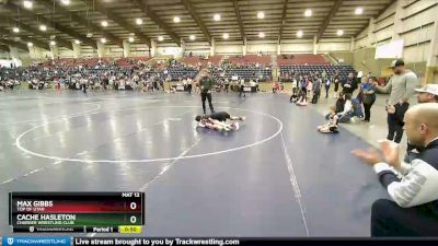 80 lbs Cons. Round 3 - Max Gibbs, Top Of Utah vs Cache Hasleton, Charger Wrestling Club