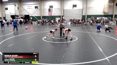 72-80 lbs Semifinal - Lyla Moos, Hinton Mathawks vs Brinlie Bazer, Nebraska Wrestling Academy