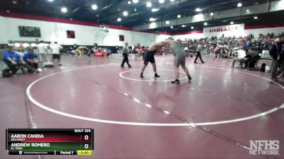 285 lbs Cons. Round 1 - Andrew Romero, El Toro vs Aaron Candia, Hillcrest