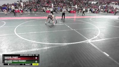 105 lbs Quarterfinal - Samuel Fahey, Oregon Youth Wrestling vs Braiden Hale-Toomey, Team Nazar