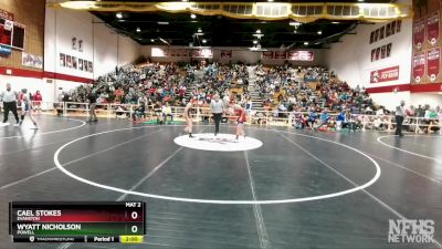 106 lbs Quarterfinal - Wyatt Nicholson, Powell vs Cael Stokes, Evanston