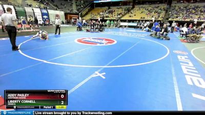 155 Class 1 lbs Quarterfinal - Liberty Cornell, Seneca vs Addy Pasley, Southern Boone