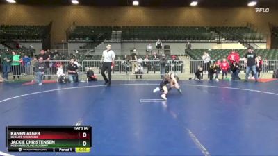 49 lbs Round 3 - Kanen Alger, DC Elite Wrestling vs Jackie Christensen, Moen Wrestling Academy