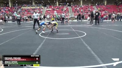 64 lbs Champ. Round 1 - Breck Simon, Hays Wrestling Club vs Michael Freund, Kansas Young Guns Wrestling Cl