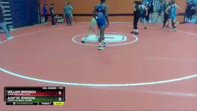 170 lbs Quarterfinal - William Bronson, Wave Wrestling Club vs Austyn Johnson, Minion Training Center