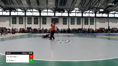 63-67 lbs Semifinal - Marcos Borrego, Pontiac WC vs Kalab Staley, Petersburg WC