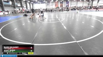 120 lbs Rd# 6- 9:00am Saturday Final Pool - Wyatt Burns, Minion Black vs Blaze Van Gundy, Terps Xtreme