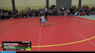 55 lbs Quarterfinal - Crew Mohler, Moen Wrestling Academy vs Kashton Hormann, Summit Wrestling Academy